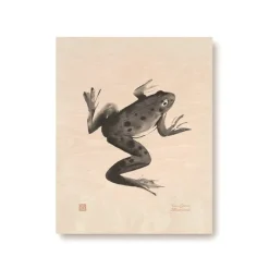 Best Iris Hantverk Plywood Poster Groda